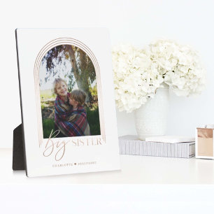 Plaque Photo Cadeau pour Big Sister Elegant Arch Photo Keepsaké