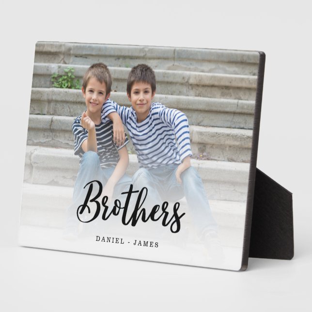 Plaque Photo Cadeau Pour Brothers Photo Keepsaké (Côté)