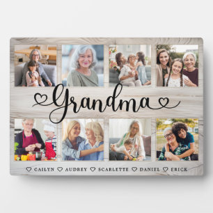 Plaque Photo Cadeau pour grand-mère   Collage photo pour petits