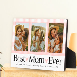 Plaque Photo Cadeau pour Maman Fête des Mères Photo Best Mom En