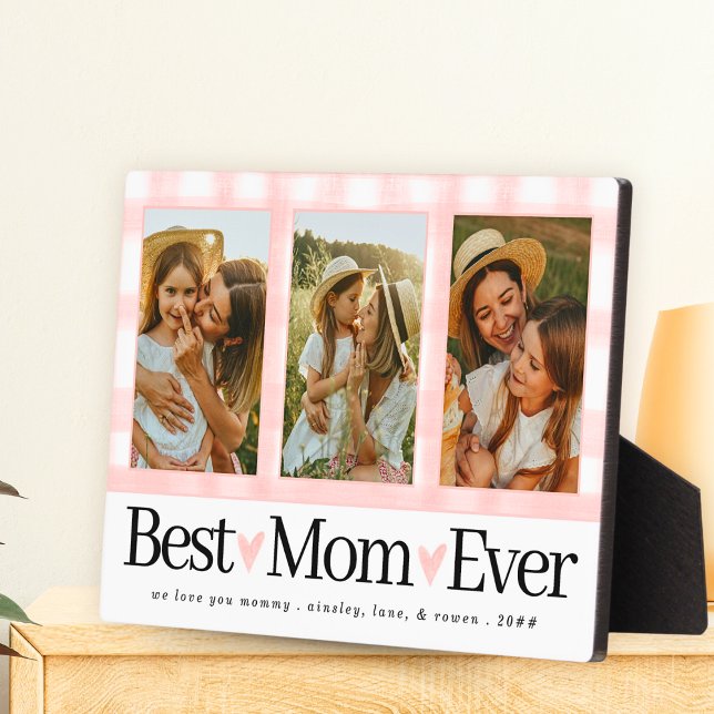 Plaque Photo Cadeau pour Maman Fête des Mères Photo Best Mom En (Créateur téléchargé)