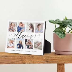 Plaque Photo Cadeau pour Nanna Collage photo pour petits enfa