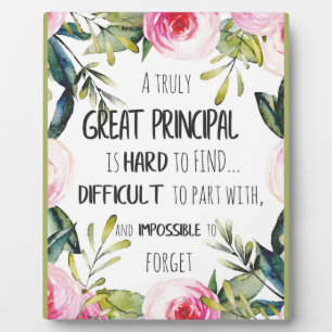 Plaque Photo Cadeau principal d'appréciation Décor de bureau pr