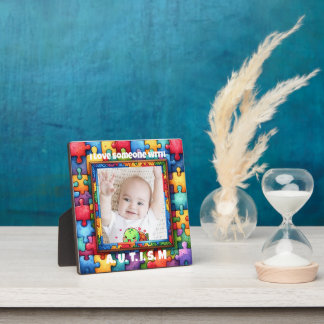 Plaque Photo Cadeau sensibilisation sur l'autisme