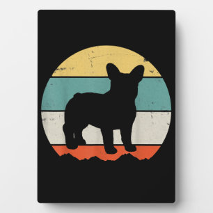 Plaque Photo Cadeau vintage Retro Bulldog pour chien papa chien