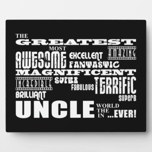Plaque Photo Cadeaux amusants pour les oncles : Le plus grand o