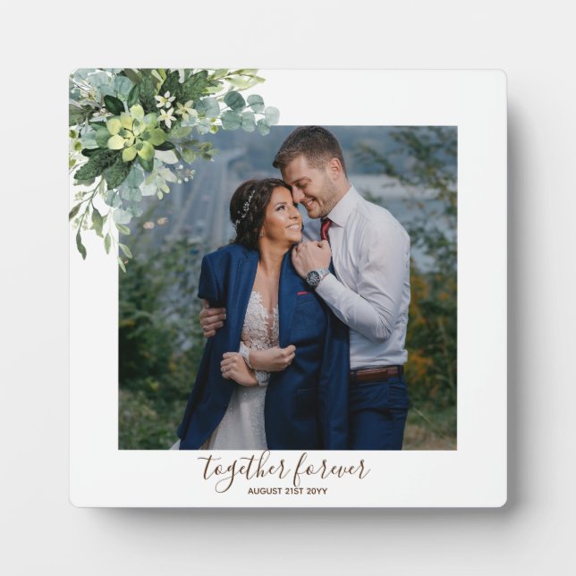 Plaque Photo Cadeaux de fête de mariée sur mesure cadeau de ver (Devant)