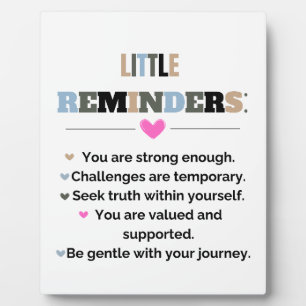 Plaque Photo Cadeaux de motivation inspirants Petits rappels
