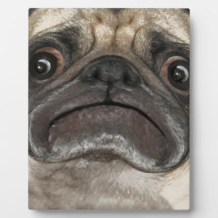 Plaque Photo Cadeaux Grumpy Puggy