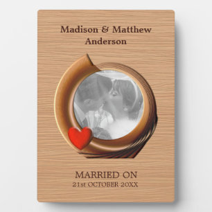 Plaque Photo Cadre en bois photo personnalisé