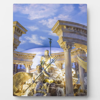 Plaque Photo Caesars Palace Las Vegas Statue Hôtel Casino