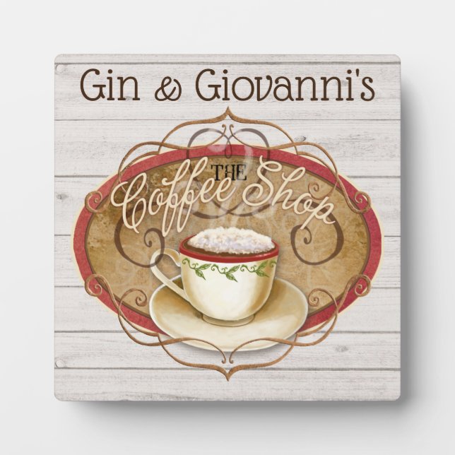 Plaque Photo Café (Devant)