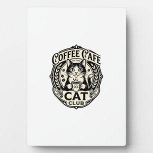 Plaque Photo Café Café Chat Drôle Chat Graphique - Café Café Ca
