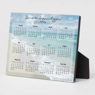 Plaque Photo Calendrier de bureau personnalisé Motivational Bea