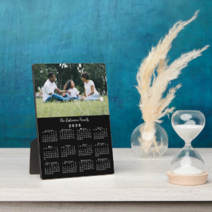 Plaque Photo Calendrier personnalisé avec photo et nom 2026 noi