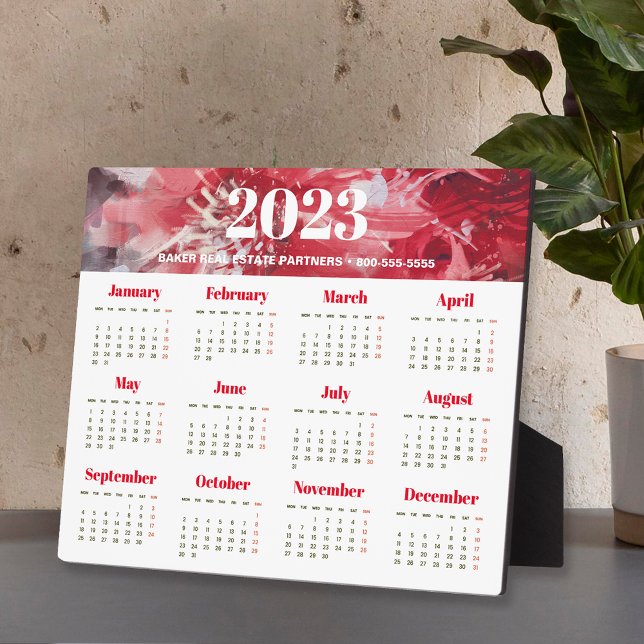 Plaque Photo Calendrier professionnel 2023 Easel (Créateur téléchargé)