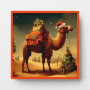 Plaque Photo Camel de Noël 1