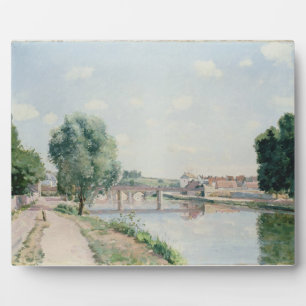 Plaque Photo Camille Pissarro   Le Pont Ferroviaire, Pontoise