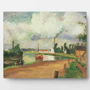 Plaque Photo Camille Pissarro Pêcheurs sur les rives de l'O