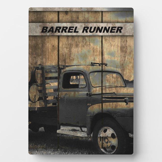 Plaque Photo Camion vintage Antique Camion Vieux Camion (Devant)