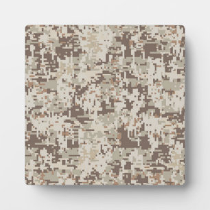 Plaque Photo Camouflage numérique de style désert