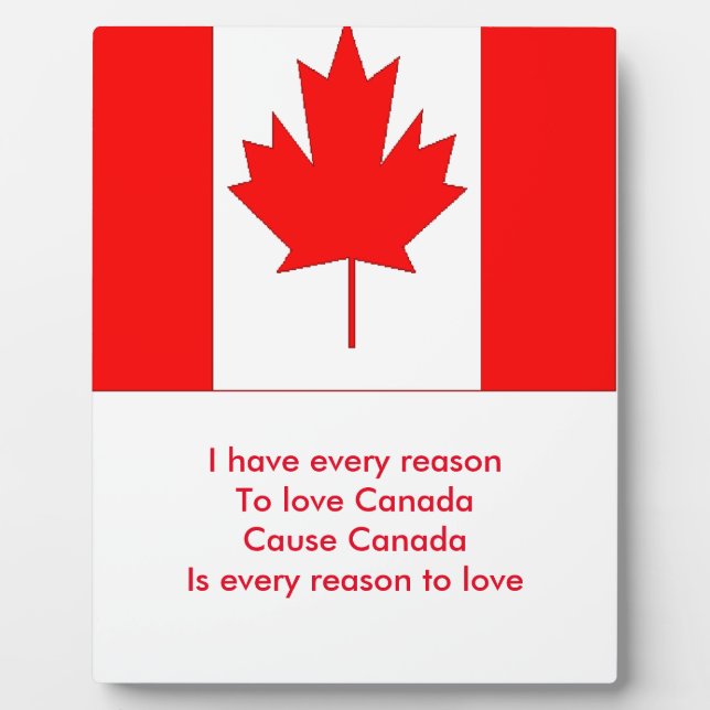 Plaque Photo Canada (Devant)