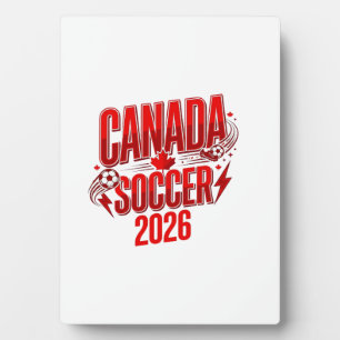 Plaque Photo Canada Soccer 2026 Soccer Bold Typographie de pays