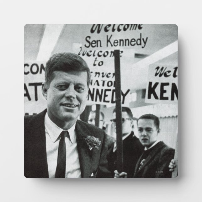 Plaque Photo Candidat Kennedy (Devant)