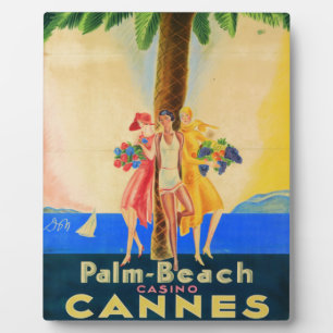 Plaque Photo Cannes vintage