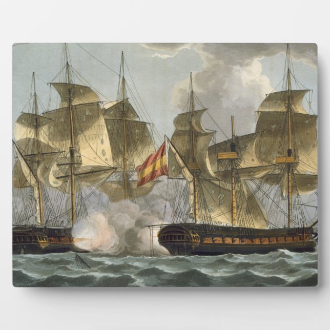 Plaque Photo Capture de la Mahonesa, 13 octobre 1796, engrave (Devant)