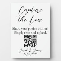 Capturez le panneau mariage de code Love QR