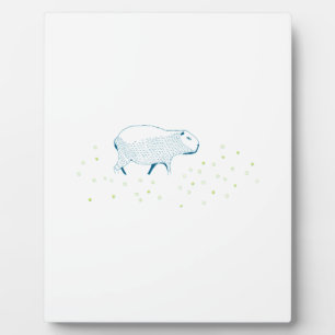 Plaque Photo Capybara