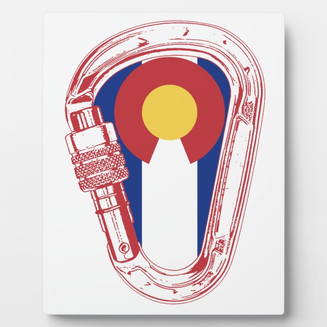 Plaque Photo Carabiner Escalade du Colorado (Devant)