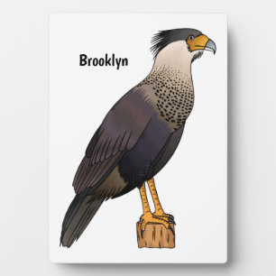 Plaque Photo Caracara en berceau dessin animé
