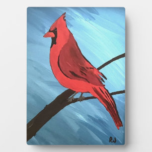 Plaque Photo Cardinal rouge