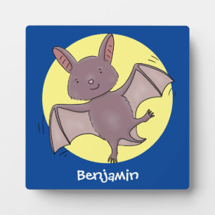 Plaque Photo Caricature de vol de chauve-souris