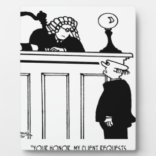 Plaque Photo Caricature du procureur 5496
