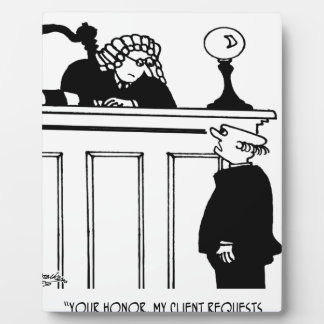 Plaque Photo Caricature du procureur 5496