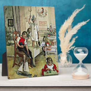 Plaque Photo Carl Larsson art : Noël matin