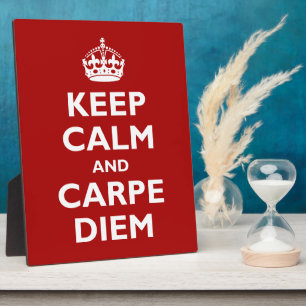 Plaque Photo Carpe Diem !