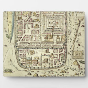 Plaque Photo Carte de Jérusalem et des environs, de 'C