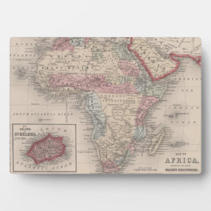 Plaque Photo Carte de l'Afrique avec Sainte-Hélène
