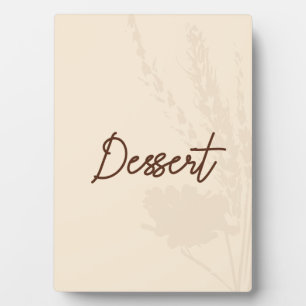 Plaque Photo Carte de table de mariage rustique dessert - Détai