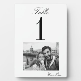 Plaque Photo Carte Numéro de table Mariage Moments chères (5x7)