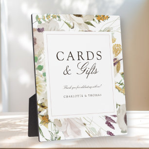 Plaque Photo Cartes et Cadeaux de Mariage Printaniers Modernes