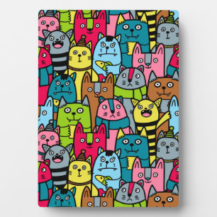 Plaque Photo Cat et kitten