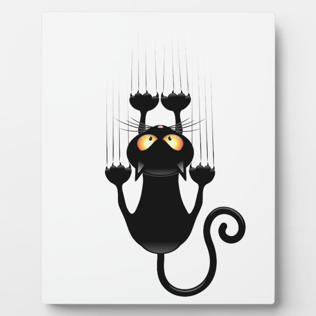 Plaque Photo Cat Falling down fun dessin personnage (Devant)