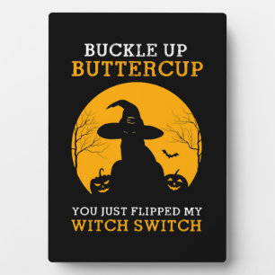 Plaque Photo Cat Halloween