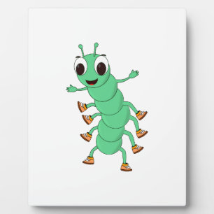 Plaque Photo Caterpillar verte