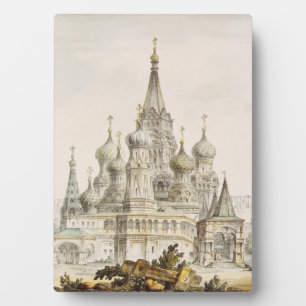 Plaque Photo Cathédrale de Pokrovsky et tour Spasskaya